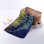 Rainbow Indian Elephant Print Towel