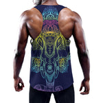 Rainbow Indian Elephant Print Training Tank Top