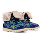 Rainbow Indian Elephant Print Winter Boots
