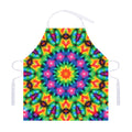 Rainbow Kaleidoscope Print Adjustable Apron