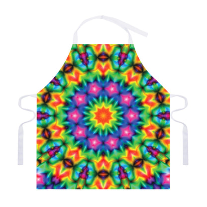 Rainbow Kaleidoscope Print Adjustable Apron