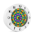 Rainbow Kaleidoscope Print Alarm Clock