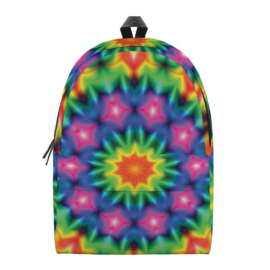 Rainbow Kaleidoscope Print Backpack