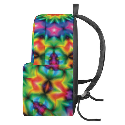 Rainbow Kaleidoscope Print Backpack