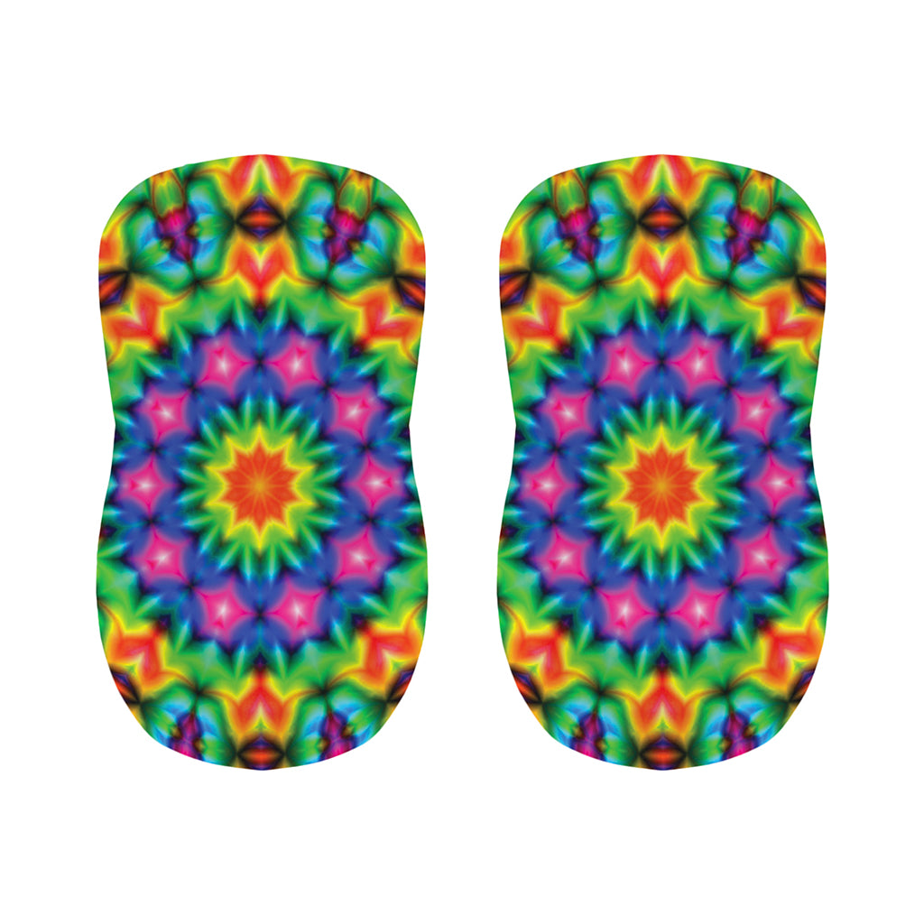 Rainbow Kaleidoscope Print Bar Stool Covers