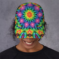 Rainbow Kaleidoscope Print Baseball Cap