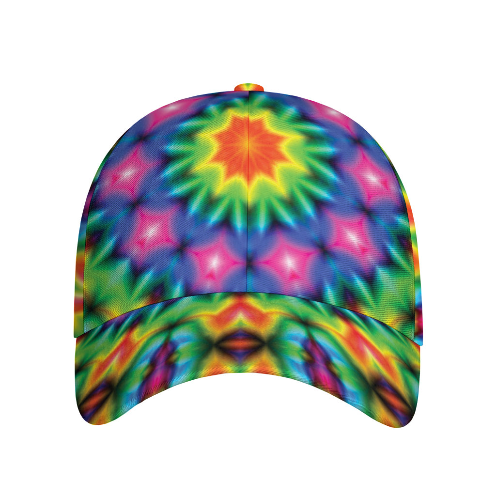 Rainbow Kaleidoscope Print Baseball Cap