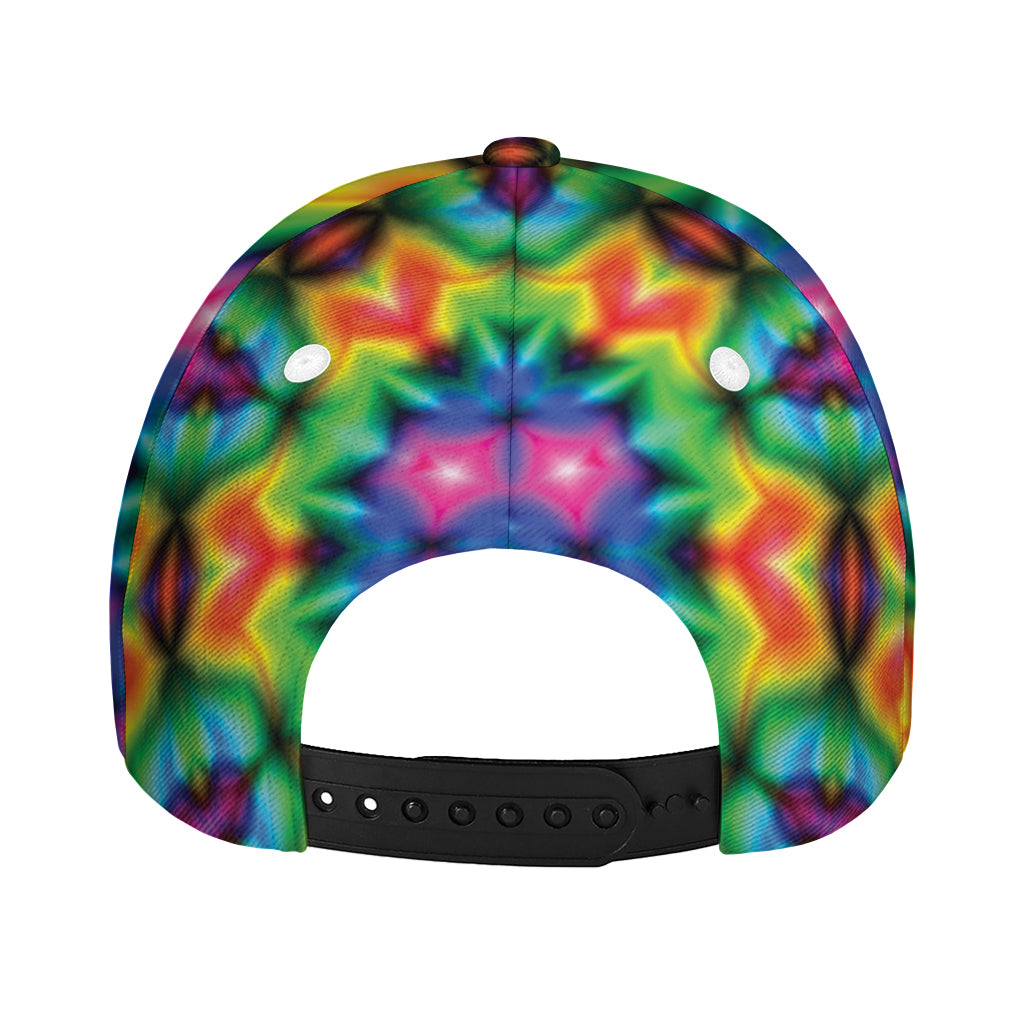 Rainbow Kaleidoscope Print Baseball Cap
