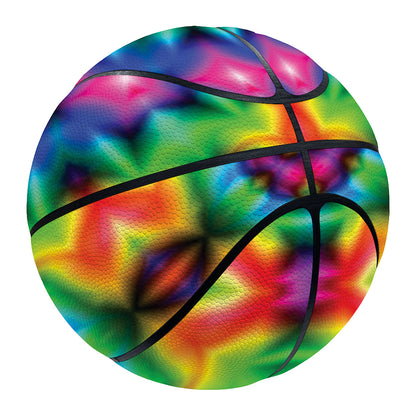 Rainbow Kaleidoscope Print Basketball