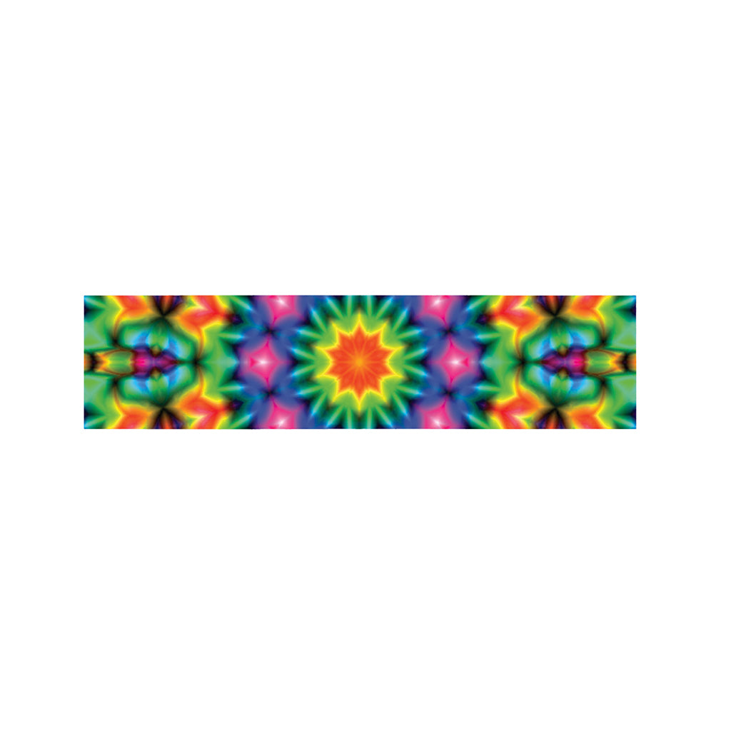 Rainbow Kaleidoscope Print Bed Runner