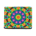 Rainbow Kaleidoscope Print Bifold Wallet