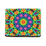 Rainbow Kaleidoscope Print Bifold Wallet