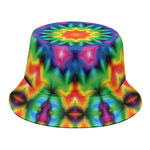 Rainbow Kaleidoscope Print Bucket Hat