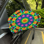 Rainbow Kaleidoscope Print Car Side Mirror Covers