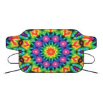 Rainbow Kaleidoscope Print Car Windshield Snow Cover