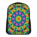 Rainbow Kaleidoscope Print Casual Backpack