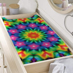 Rainbow Kaleidoscope Print Changing Pad Cover