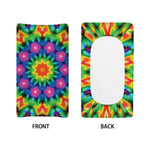 Rainbow Kaleidoscope Print Changing Pad Cover