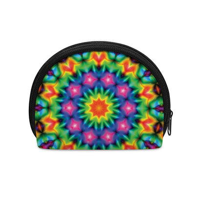 Rainbow Kaleidoscope Print Coin Purse