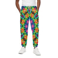 Rainbow Kaleidoscope Print Cotton Sweatpants