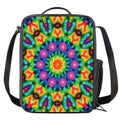 Rainbow Kaleidoscope Print Crossbody Lunch Bag