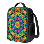 Rainbow Kaleidoscope Print Crossbody Lunch Bag