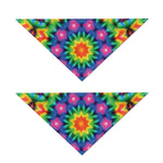 Rainbow Kaleidoscope Print Dog Bandana