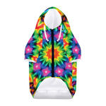 Rainbow Kaleidoscope Print Dog Zip Up Hoodie