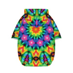 Rainbow Kaleidoscope Print Dog Zip Up Hoodie