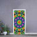 Rainbow Kaleidoscope Print Door Sticker