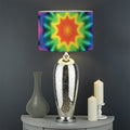 Rainbow Kaleidoscope Print Drum Lamp Shade