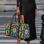 Rainbow Kaleidoscope Print Duffle Bag