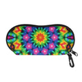 Rainbow Kaleidoscope Print Glasses Case