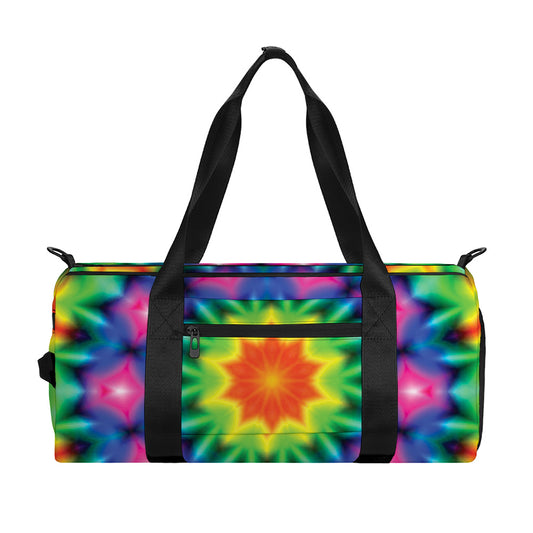 Rainbow Kaleidoscope Print Gym Bag