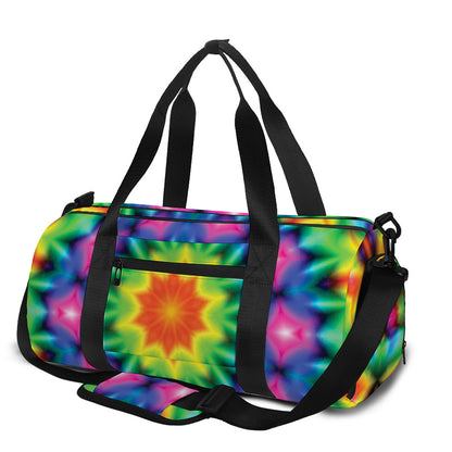 Rainbow Kaleidoscope Print Gym Bag