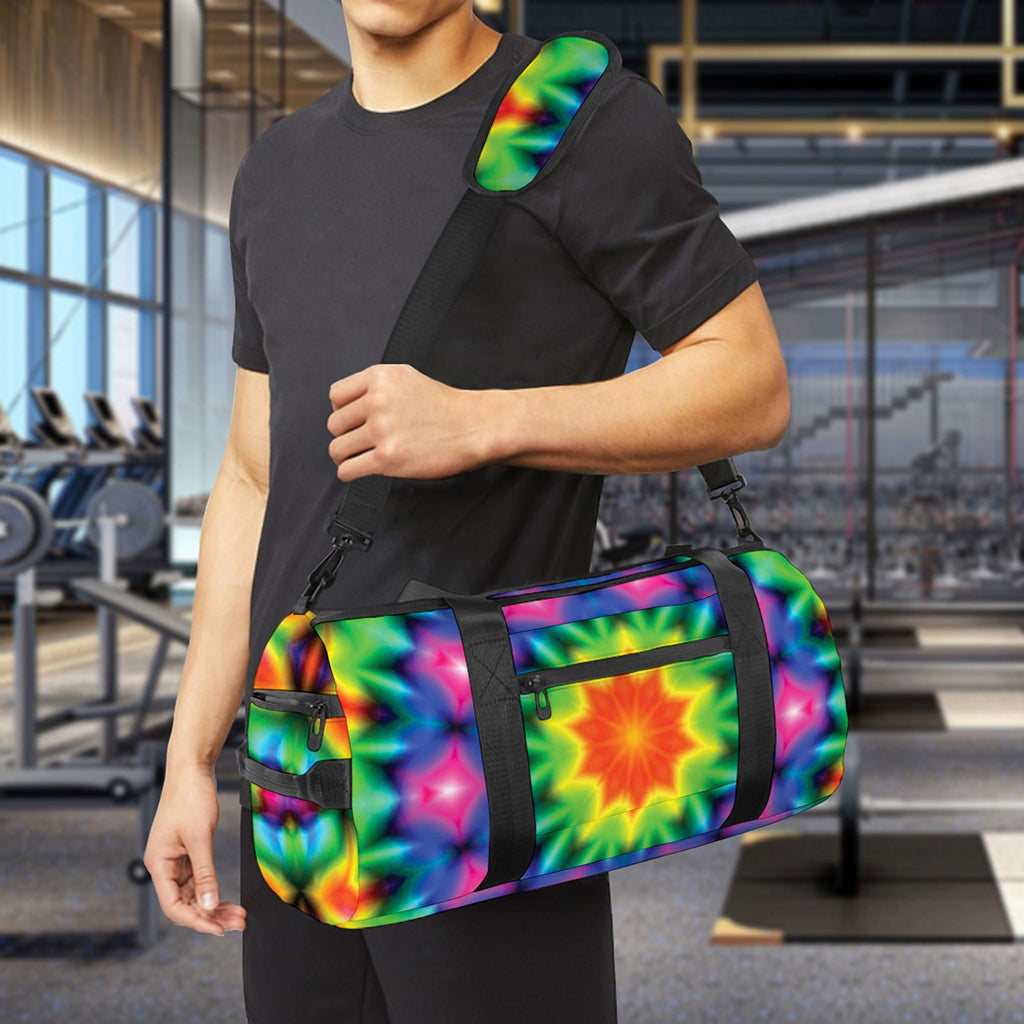 Rainbow Kaleidoscope Print Gym Bag