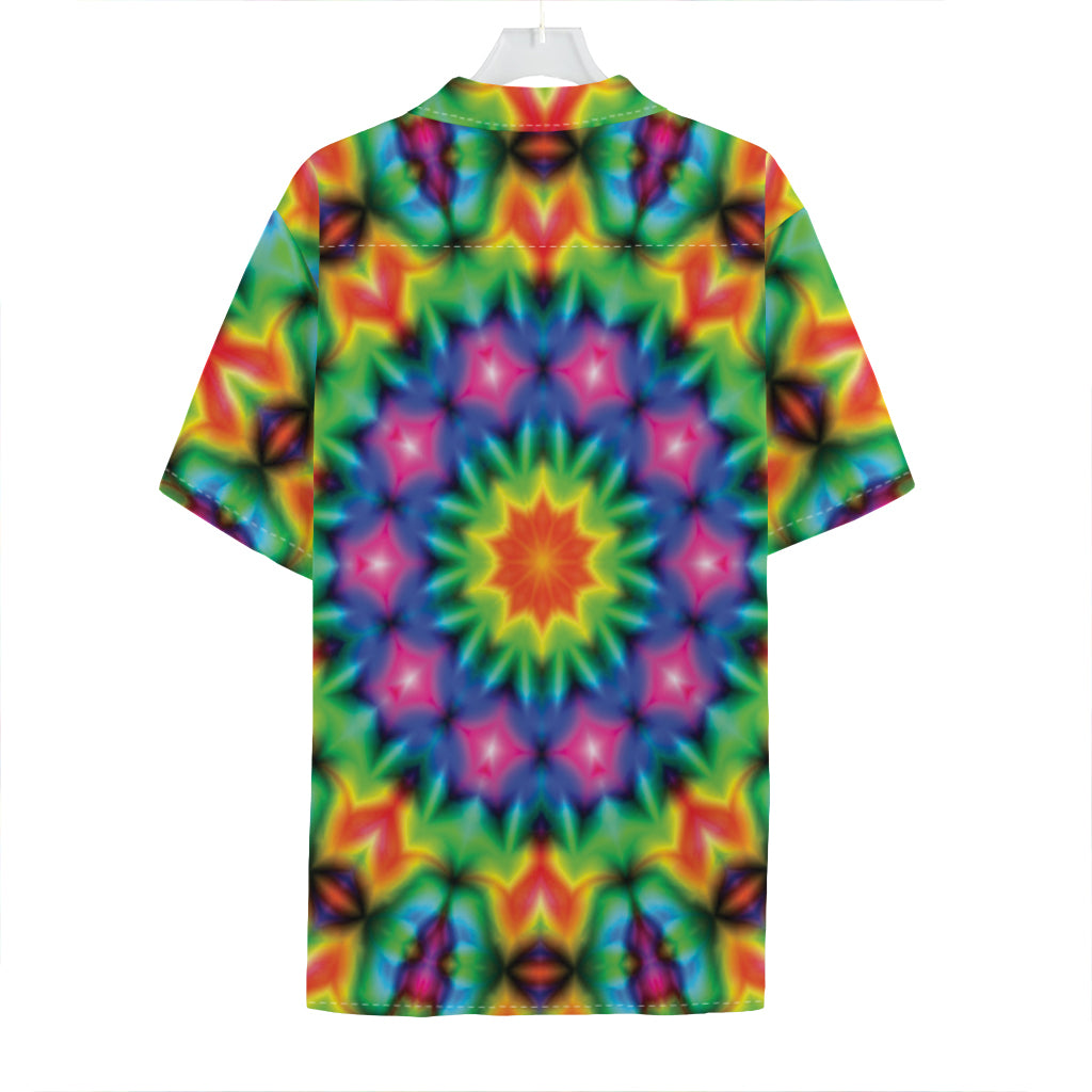 Rainbow Kaleidoscope Print Hawaiian Shirt