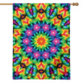 Rainbow Kaleidoscope Print House Flag