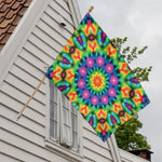 Rainbow Kaleidoscope Print House Flag