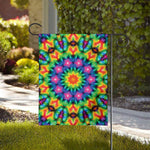 Rainbow Kaleidoscope Print House Flag