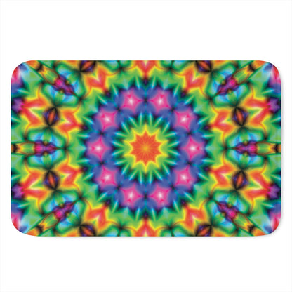 Rainbow Kaleidoscope Print Indoor Door Mat