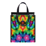 Rainbow Kaleidoscope Print Insulated Lunch Tote