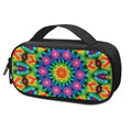 Rainbow Kaleidoscope Print Portable Cooler Travel Case