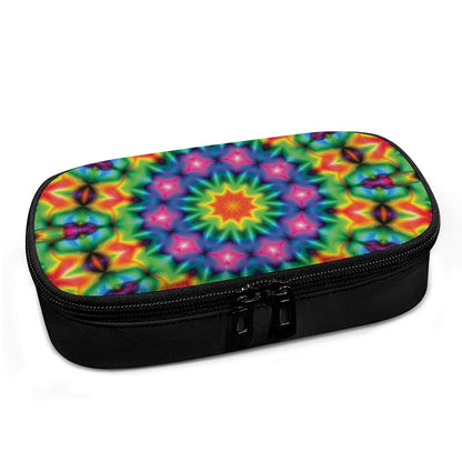 Rainbow Kaleidoscope Print Insulin Cooler Travel Case
