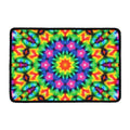 Rainbow Kaleidoscope Print Kitchen Mat