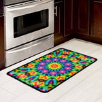 Rainbow Kaleidoscope Print Kitchen Mat