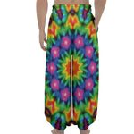 Rainbow Kaleidoscope Print Lantern Pants