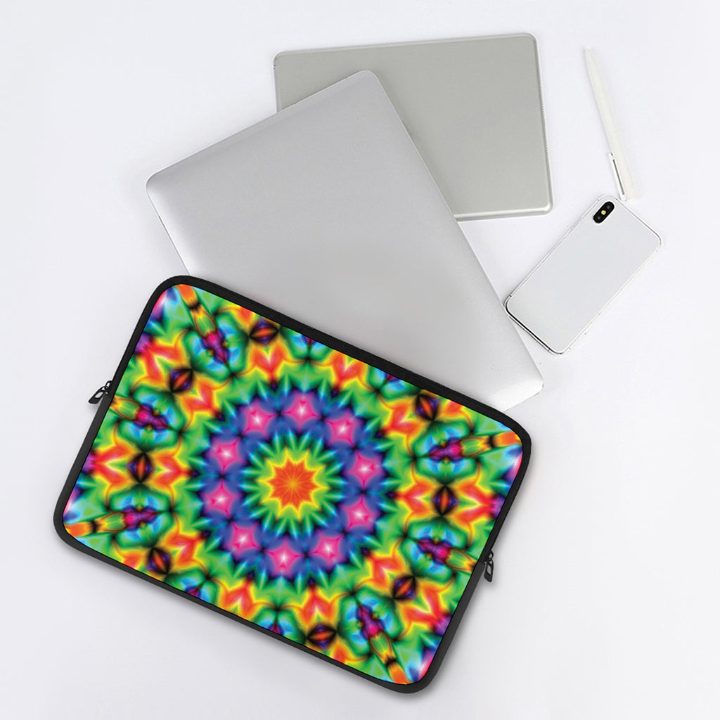 Rainbow Kaleidoscope Print Laptop Sleeve
