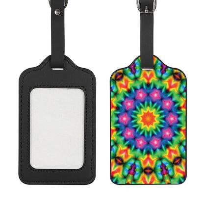 Rainbow Kaleidoscope Print Luggage Tag
