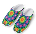 Rainbow Kaleidoscope Print Mesh Casual Shoes